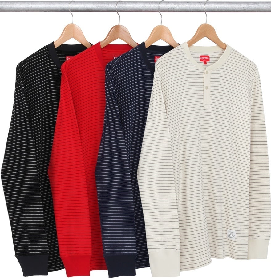 Pinstripe Thermal Henley